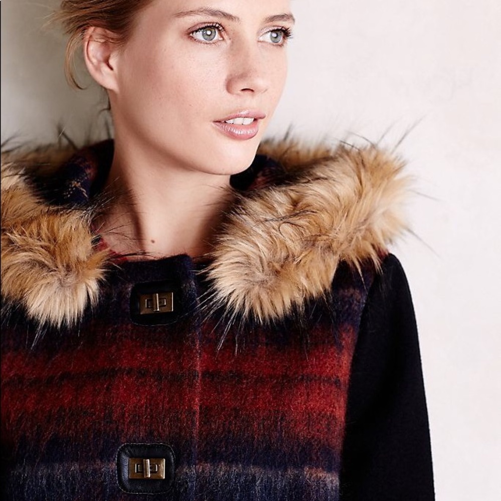 Anthropologie Berwick Swing Coat